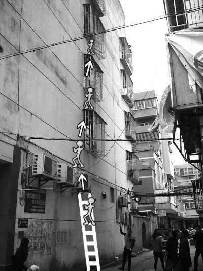 肖思明救人過程示意圖