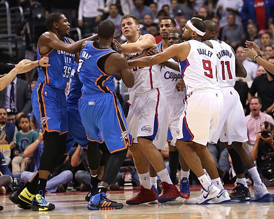 快船雷霆激烈沖突 巴恩斯:以后不會再出頭