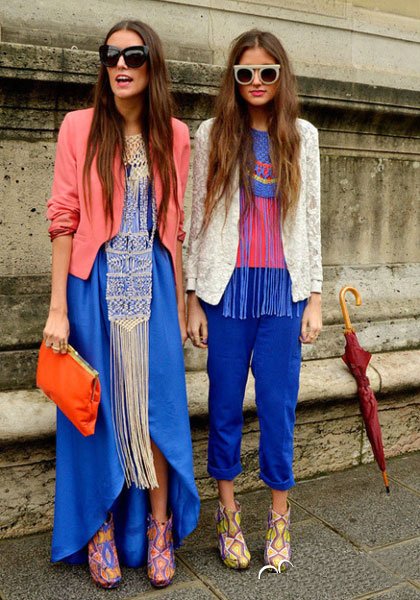 小西裝長裙 混搭造型感最強(qiáng)烈